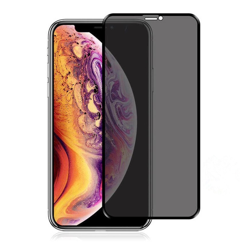 适用iphoneXS MAX防窥膜全屏覆盖 苹果XS/XR丝印防偷窺膜手机贴膜|ru