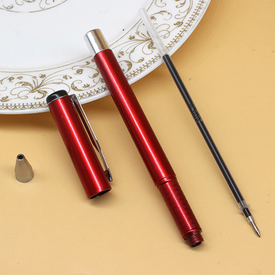 广告笔定制可印logo 碳素水笔 喷胶中性笔 水性笔 促销办公签字笔|ms