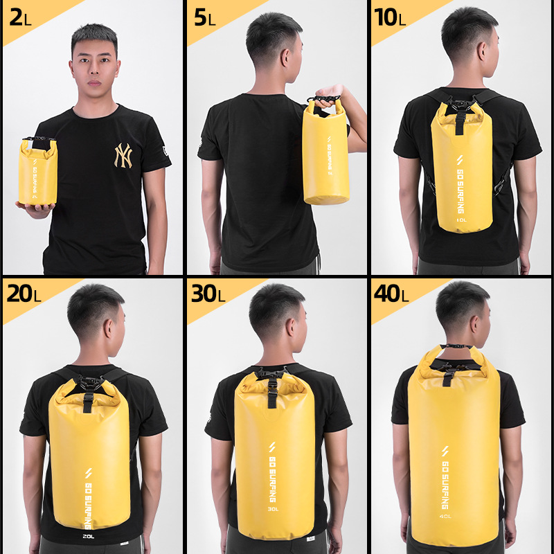工厂直销户外PVC防水桶包 户外防水背包海边游泳包 户外旅行