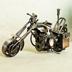 Hand-crafted metal motorcycle model, a home decor item, M40, made of high-quality metal.