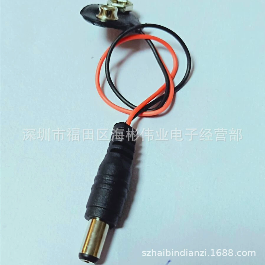 Кнопка крепления батареи 9V, головная батарея 9VDC, зажим 9V