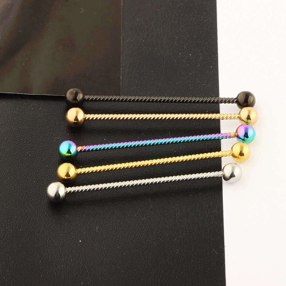 Fashion Solid Color Stainless Steel Ear Studs 1 Piece