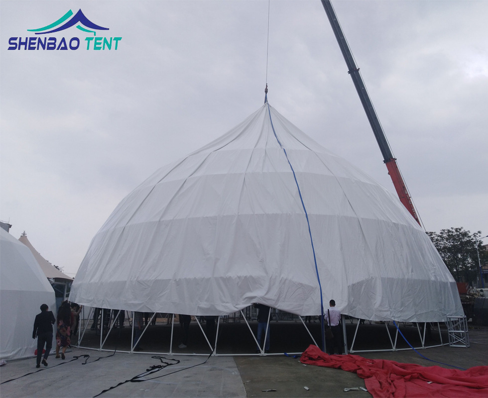 厂家供应临时活动球形帐篷 户外半球形篷房 车展活动大棚