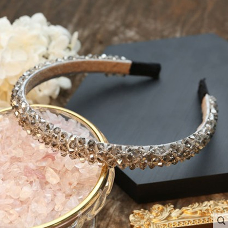 South Korea's Headband New High-end Crystal Hair Hoop Handmade Winding Hair Headband Fashion Hair Accessories Ladies Wholesale Nihaojewelry display picture 7