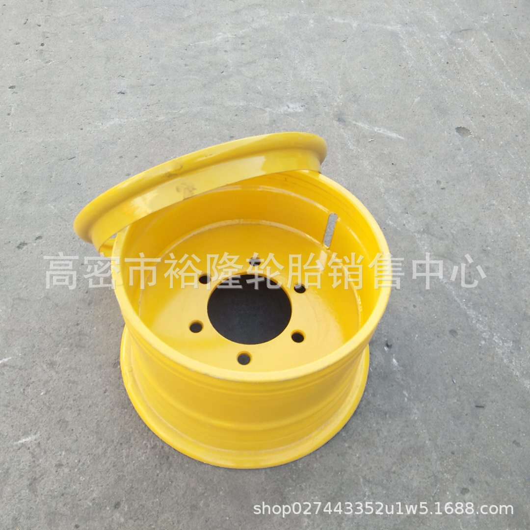 叉车工程农用拖拉机钢圈轮毂轴承轮胎旱田15-24人字轮胎钢圈内胎
