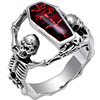 Chenrui Wish Europe and the United States Hot Sale Retro Thai Vampire Bat Skull Ring Men's Ponton Style Ring