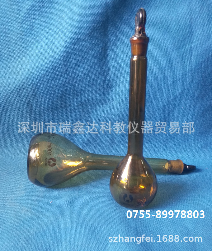 棕量瓶100ml 玻璃量瓶 玻璃容量瓶 棕色容量瓶