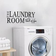 廠家新款Laundry room洗衣房新款創意精雕歐美英文箴言牆貼畫086