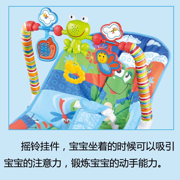 婴儿摇椅宝宝震动安抚椅 多功能带音乐摇椅 可拆卸0-12个月婴儿躺椅详情图6