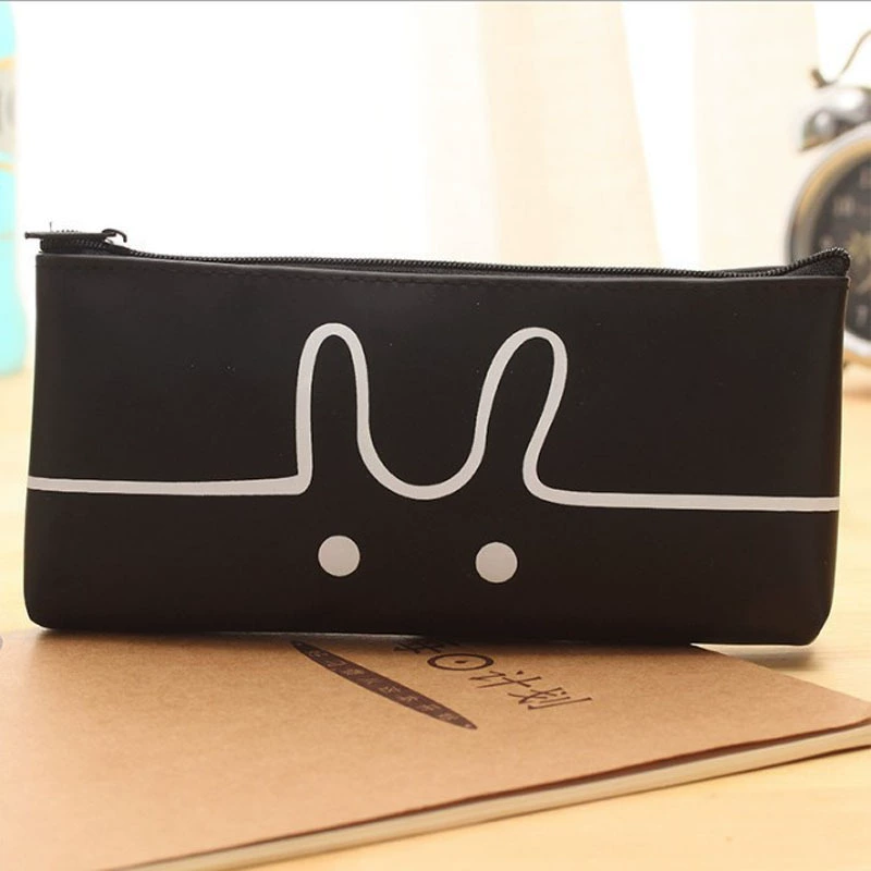Cartoon individual polyurethane transparent pencil case for elementary school students