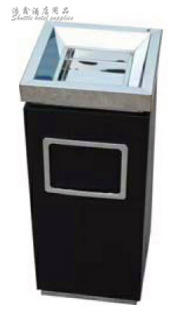 Factory supply urban public health simple fashion stainless steel color steel indoor trash can floor ash bucket