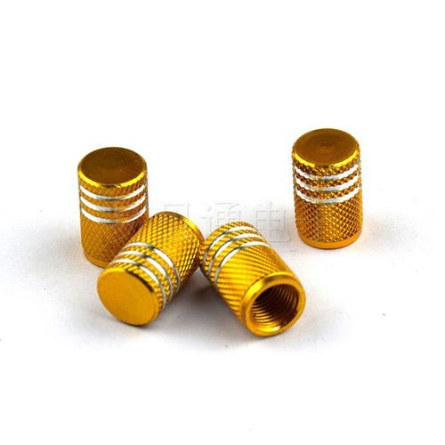 Aluminum Alloy Colorful American Style Tire Valve Cap Car Tire Valve Stem Cap Sedan Dustproof Cap Copper Valve Lock