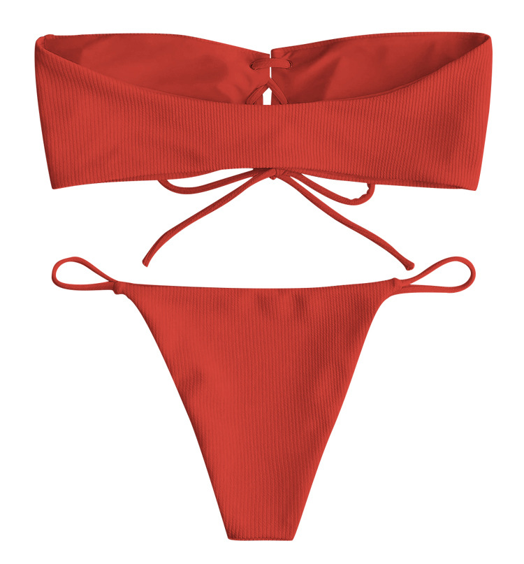 Cotton FashionBikini(White-S)Swimwear NHHL2075-White-S