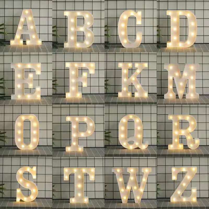 INS net red LED decorative room light English letters light numeric…