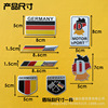 Metal modified sticker, decorations, Great Britain, USA, Germany, Italy