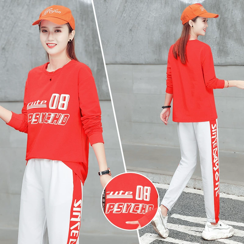 Костюм для квадратного танца Весна и лето Новый Повседневный Спортивный костюм с длинным рукавом Утолщенный костюм для пар Костюм для танца с призраком