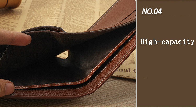 Neue Produkte Herren brieftasche Koreanische Version des kurzen Wallet glatte Brieftasche Mode Loseblatt Weiches Leder Meijin Clip Hersteller Grohandelpicture5
