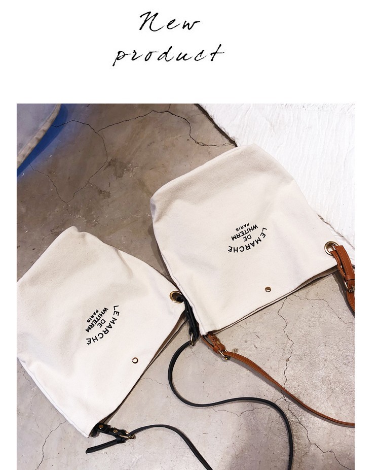 Manufacturer Sale Canvas Women 2021 Summer New Simple Korean Single Shoulder Crossbody Personalized Printed_voghion.com