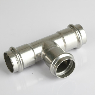 重庆不锈钢双卡压等径三通 重庆厂家直销