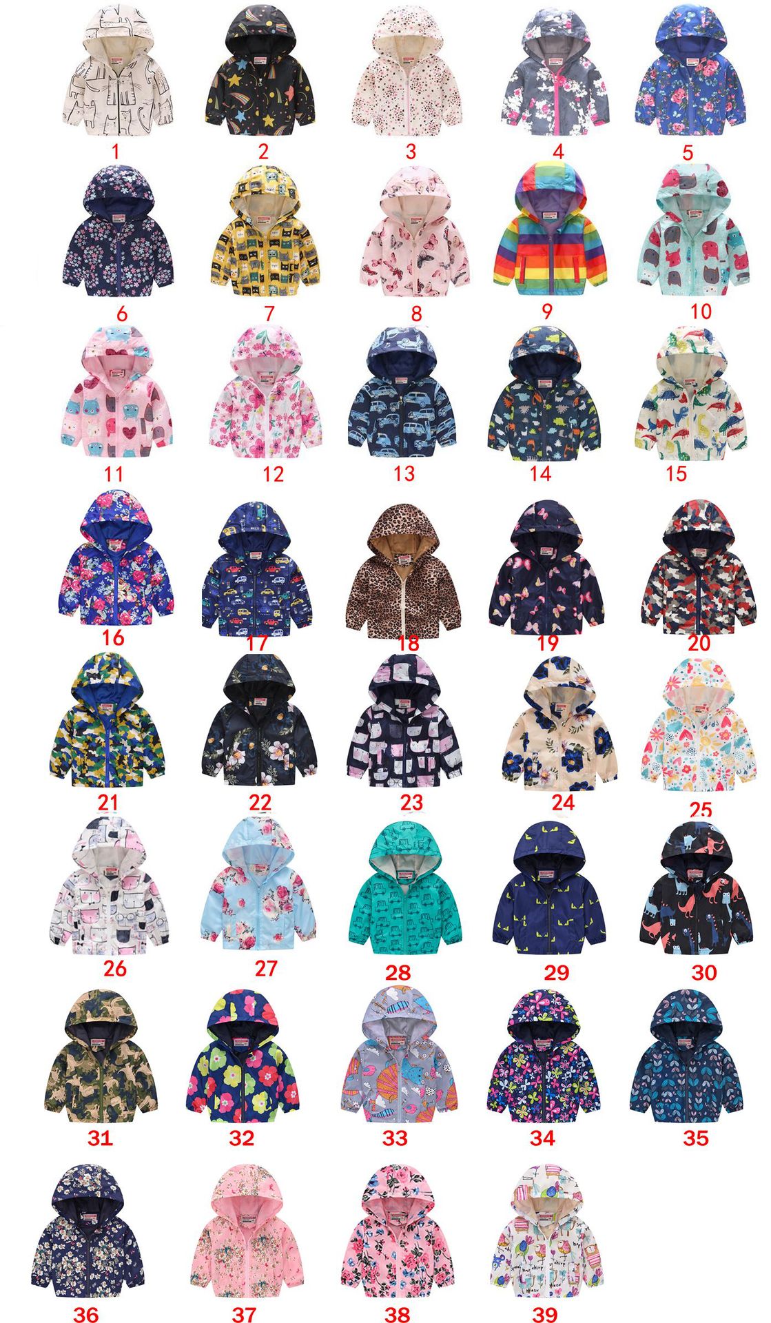 Fashion Cartoon Printing Polyester Girls Outerwear display picture 1