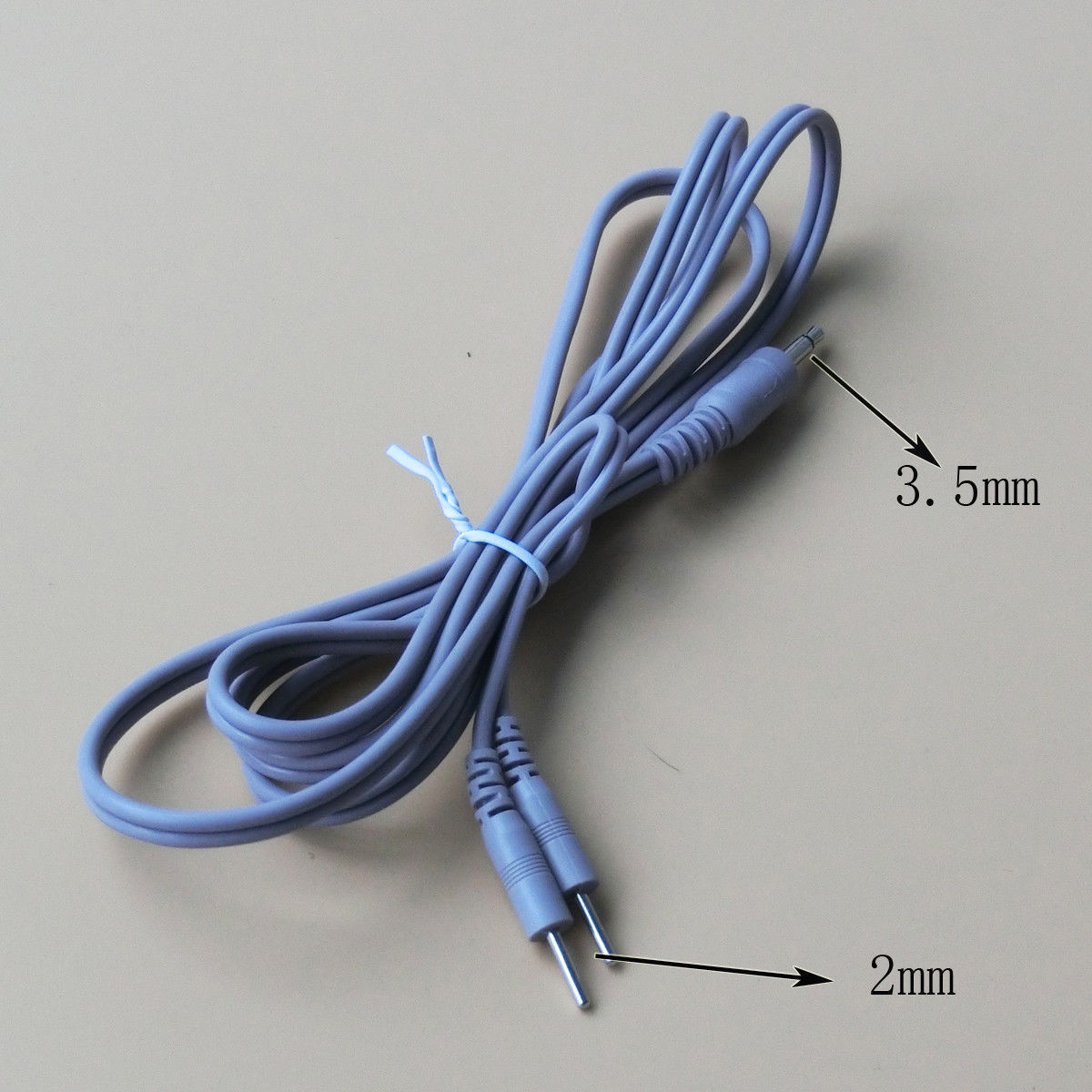 3.5DC头一拖二针线电极线电疗线2.0插针线电疗仪配件 治疗仪导线