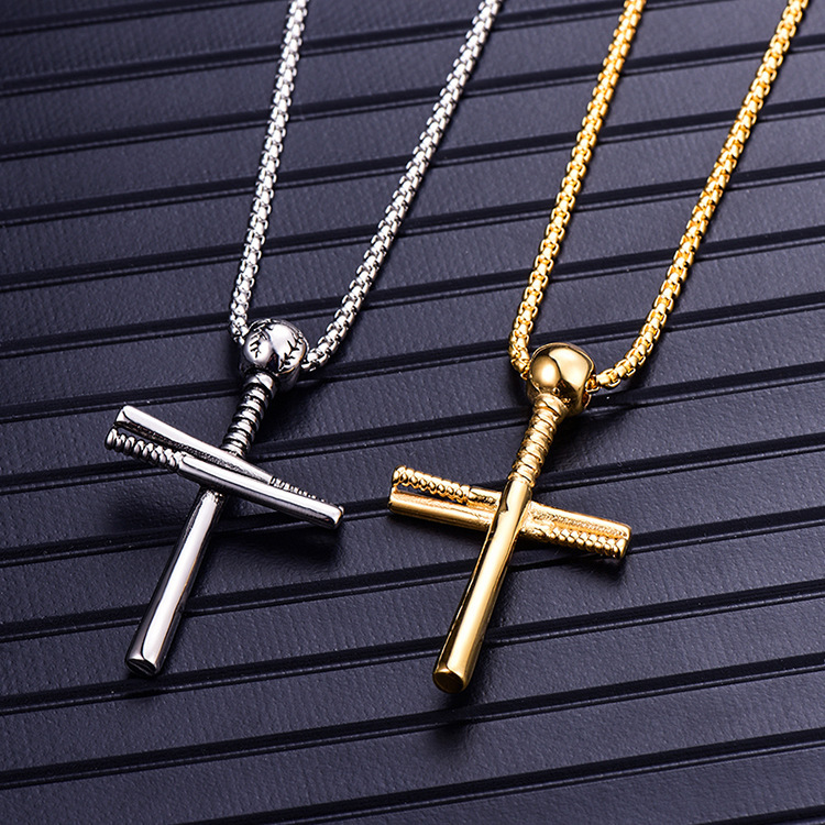 Hip-hop Rock Streetwear Cross Stainless Steel Plating Pendant Necklace display picture 5