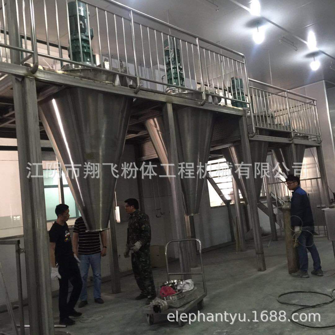 厂家生产供应混合锂电池负极材料用6立方全碳钢双螺旋锥形混合机