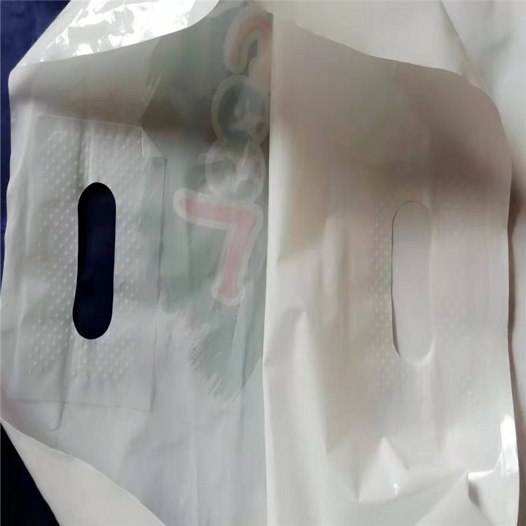 PE high -pressure hand -printed bag hand pores strengthen the hand…