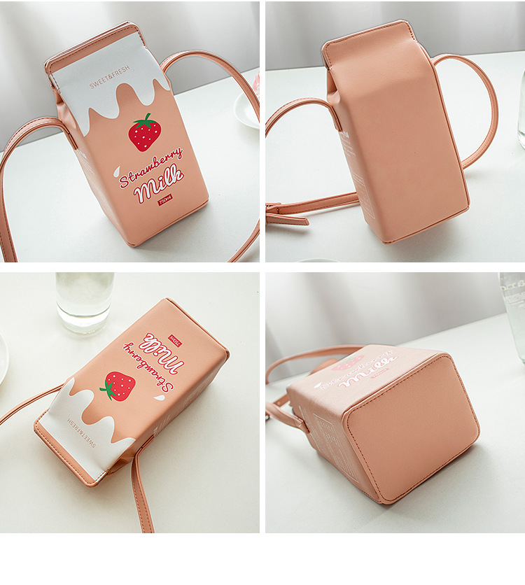 Women's Small Pu Leather Fruit Cute Square Magnetic Buckle Cosmetic Bag Phone Wallet Crossbody Bag display picture 9