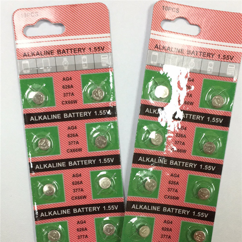 AG4纽扣电池LR626 SR626SW 377A LR66石英表小电子池手表微型舒夏