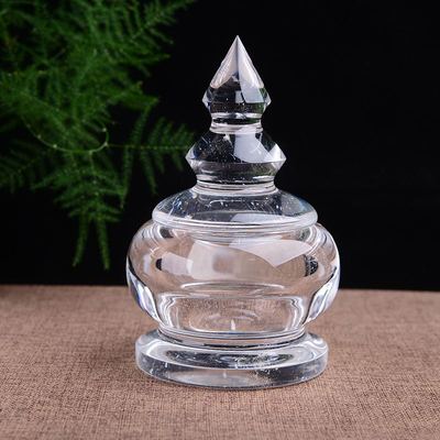 批发天然水晶舍利塔佛塔摆件供奉舍利子嘎乌塔定做水晶佛教用品