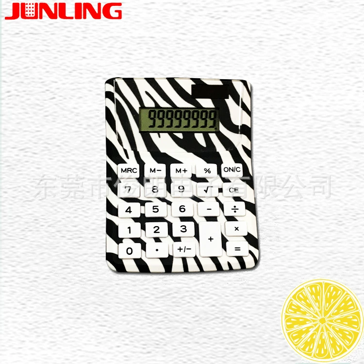 Customized printing pattern calculator 8 -bit display dual power supply with solar calculator desktop calculator