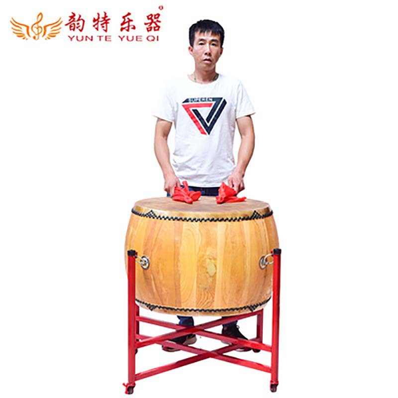 廠家直銷 椿木黃牛皮大鼓 高音戰鼓 白茬牛皮鼓寺院鼓 鑼鼓 批發