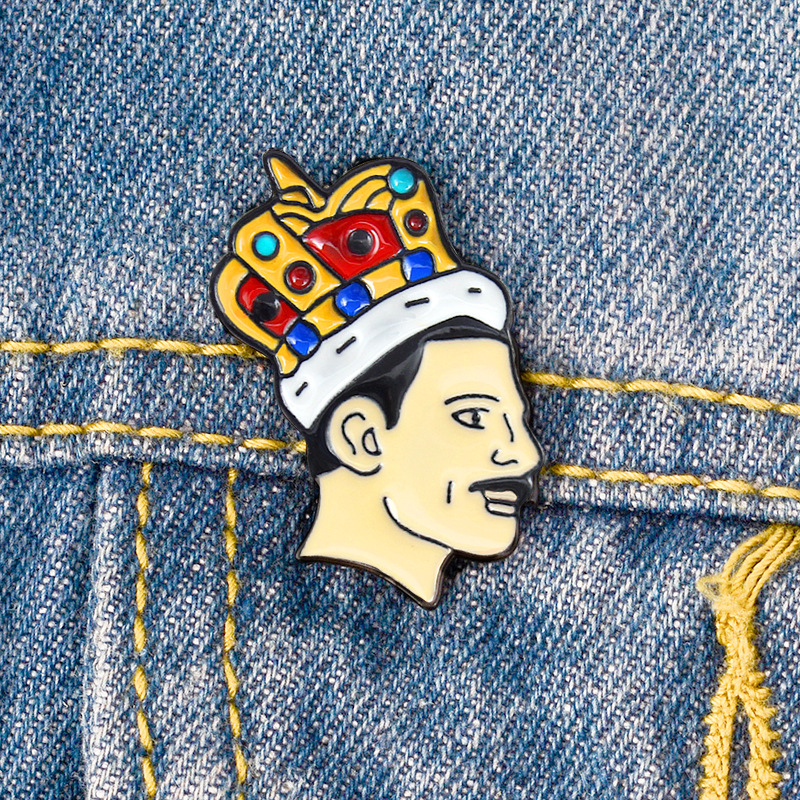 2020 Freddie Mercury Pin,Enamel Pin Queen/Music Brooches New Design
