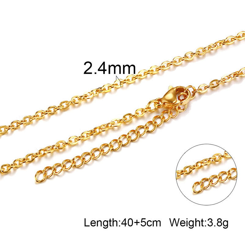 Fashion Geometric Titanium Steel Necklace Plating Stainless Steel Necklaces display picture 1