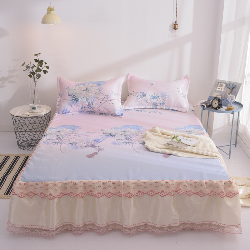 summer Ice silk seats Bed skirt Three-piece Suite 1.8 fold summer sleeping mat Washing machine Mat 1.5 summer air conditioner Soft seats or berths