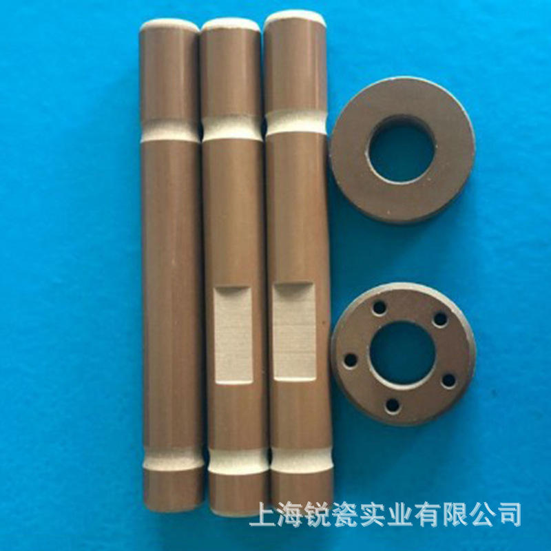 氧化铝陶瓷 陶瓷棒 高强度陶瓷 耐磨工业陶瓷咖啡色自润滑陶瓷轴