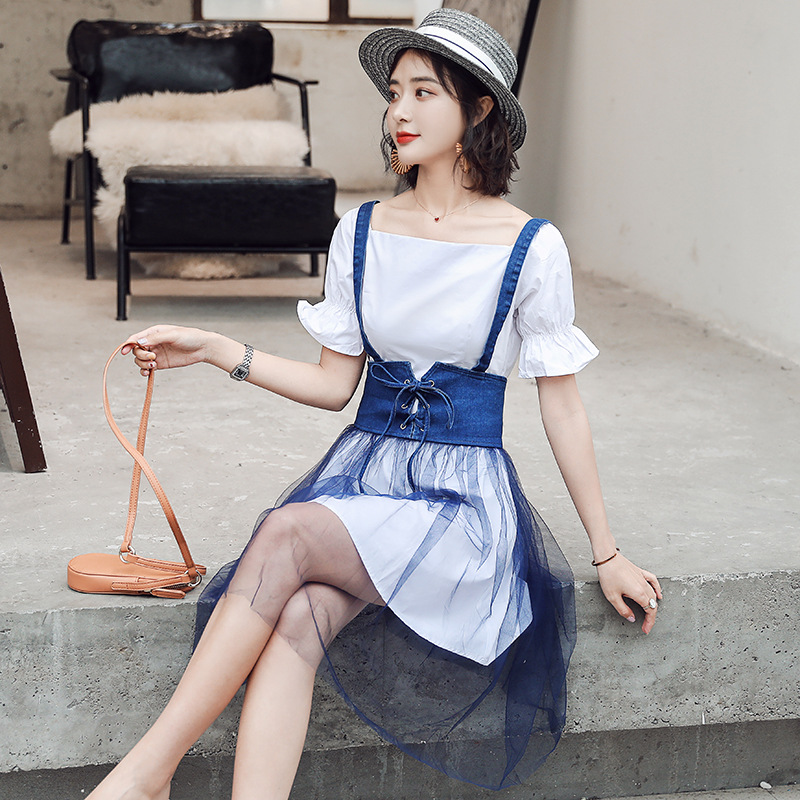 Costume femme MARQUE INDéPENDANTE en Coton denim mesh - Ref 3335555 Image 4