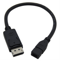 大dp 20P转mini dp 20P 母迷你DP 母转DP公雷电接口高清线测试线