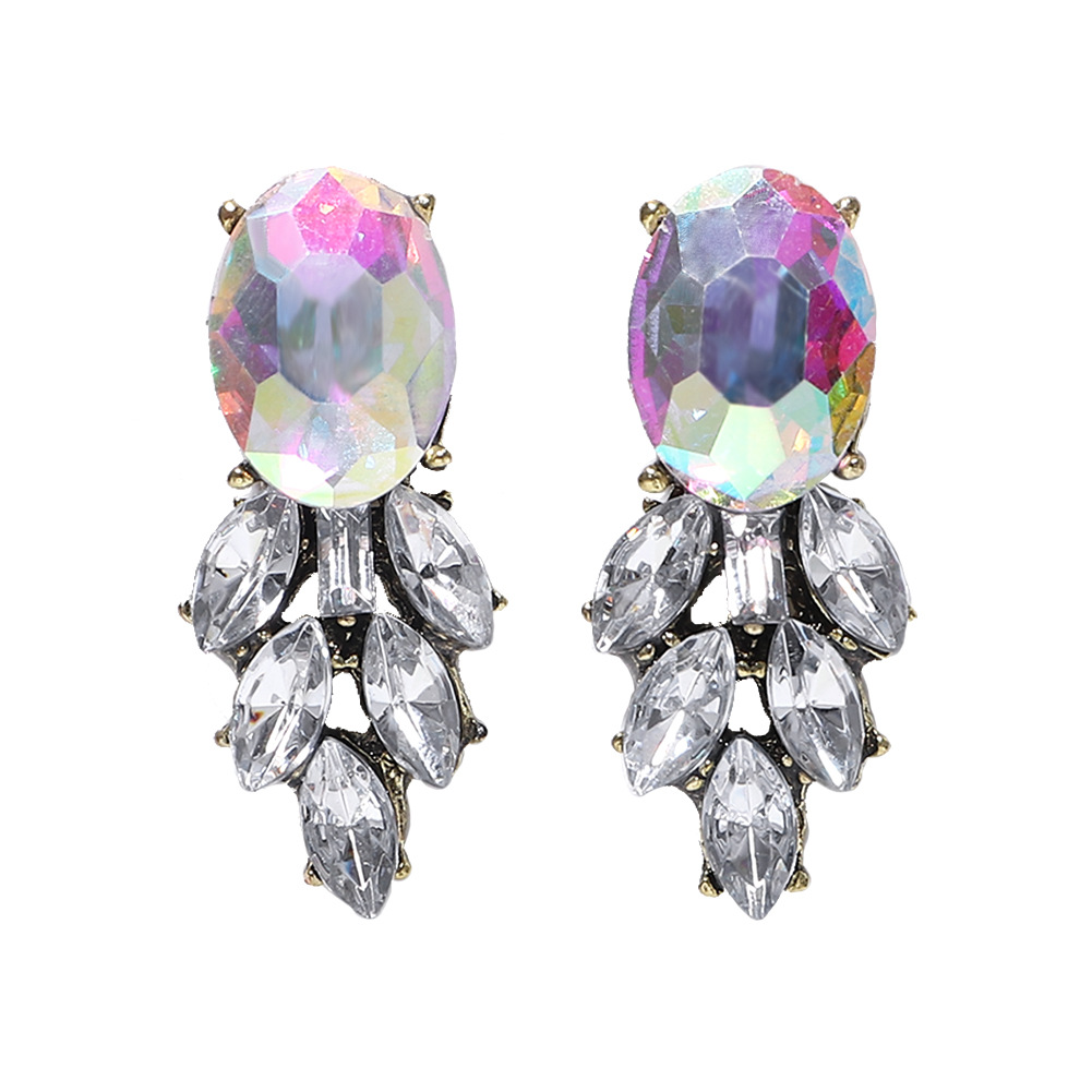 Pendientes De Piedras Preciosas Engastadas Con Diamantes. display picture 3