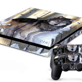 欧美热销PS4游戏机贴纸动物系列时尚彩色PS4保护膜个性化图片