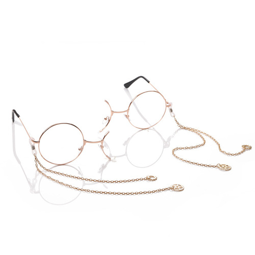 Manyun Lolita Lolita retro half-frame gear monocle student two-dimensional personalized glasses