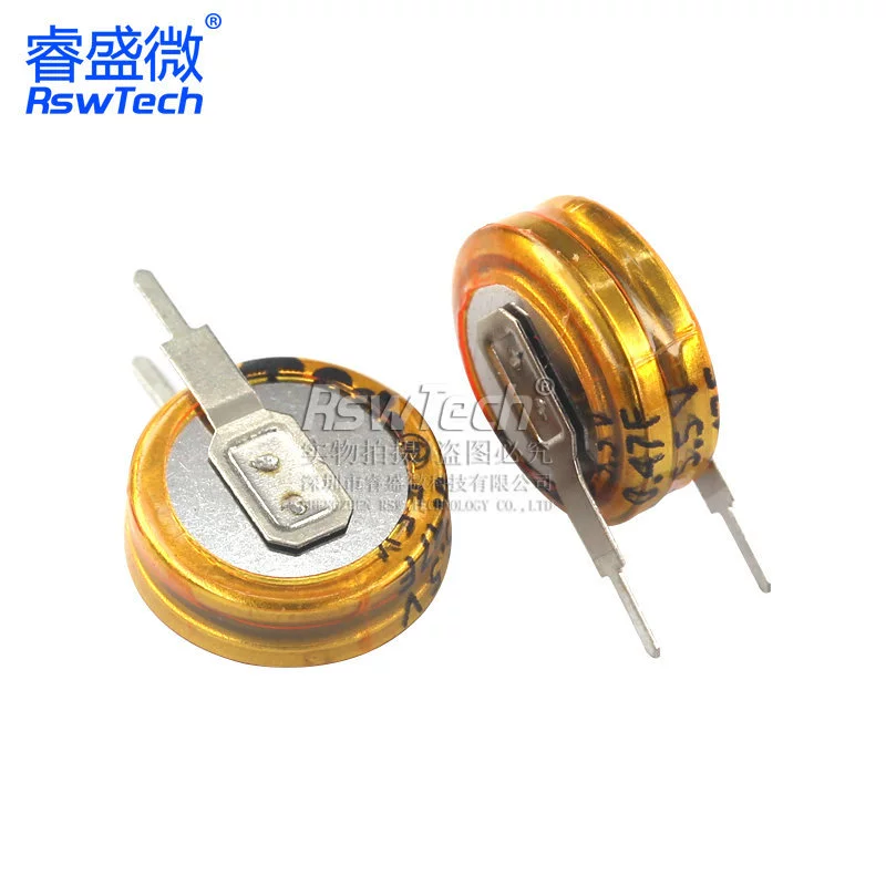 Конденсатор Ruisheng Micro Fara емкостью 5.5V 0.47F тип V суперконденсатор расстояние 5 мм Fara конденсатор