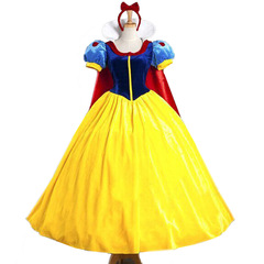 European and American Women's Sexy Cape Snow White Costume Cos Halloween Role Playing Game Uniform Set 