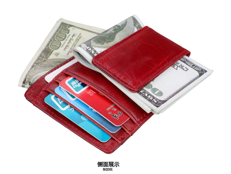 Factory Direct Sales Wholesale Vintage Men's Beauty Money Clip Rfid Card Holder Card Case   New display picture 13