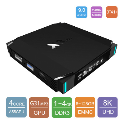 [Foreign trade TV Box customized  Jing Chen S905X3 AX3-Mini Android 9.0 high definition 8K TVBOX