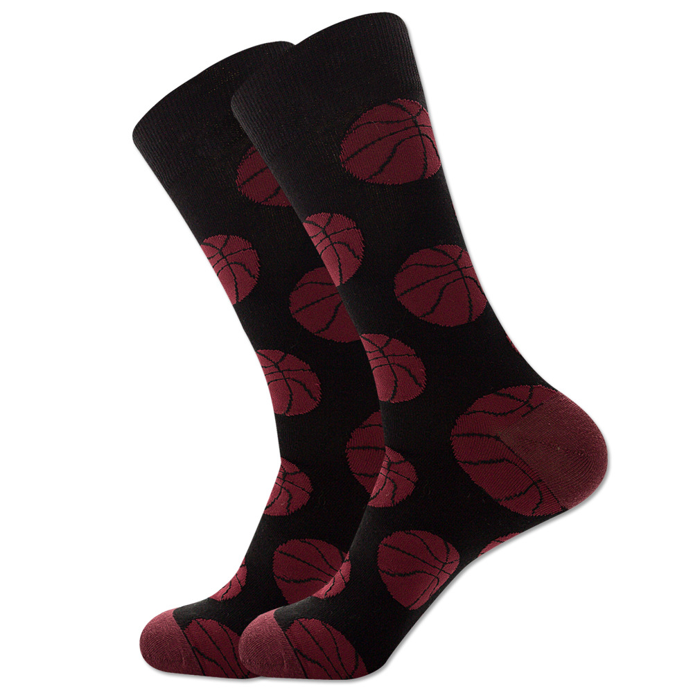 Männer Einfacher Stil Ball Baumwolle Crew Socken Ein Paar display picture 3