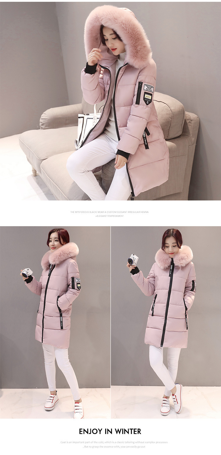 Women's Casual Solid Color Zipper Coat Cotton Clothes display picture 4