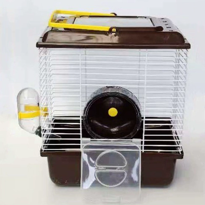 Заводские продажи портативных клеток для хомяков, одноэтажный домик для золотистого хомяка с усиленной пластиковой крышкой, небольшая садовая клетка