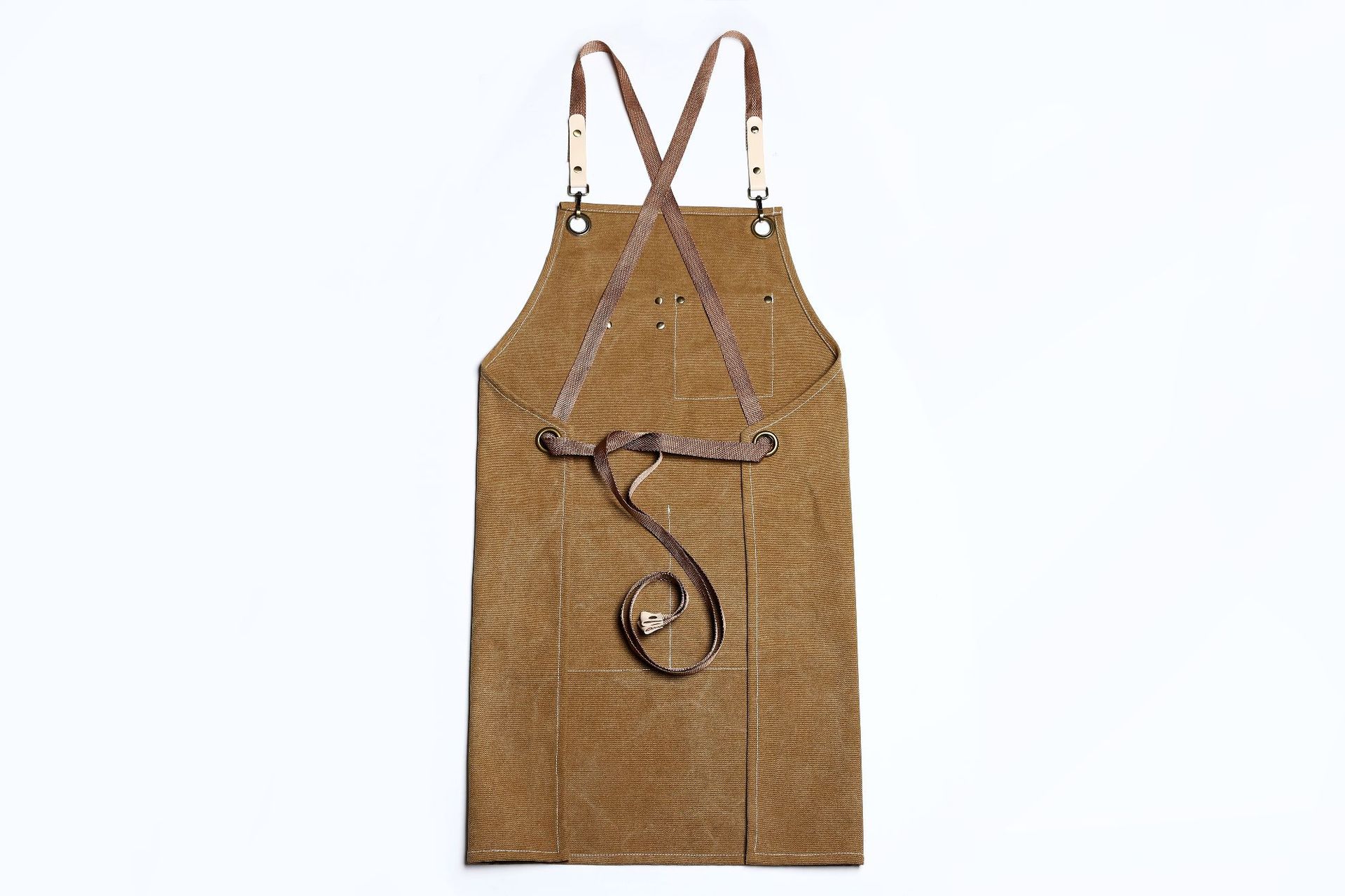 Grembiule da cucina in tela resistente, grembiule da barbiere, unisex, con spalline incrociate, regolabile, per parrucchiere, grembiule in pelle PU per uomo_voghion.com